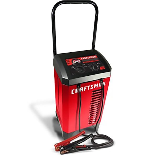 12V Manual Battery Charger/Engine Starter, 175A Engine Start, 40A Boost, 10A Charge.